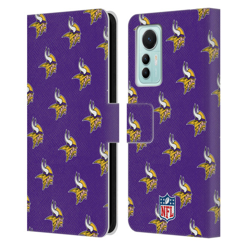 NFL Minnesota Vikings Artwork Patterns Leather Book Wallet Case Cover For Xiaomi 12 Lite