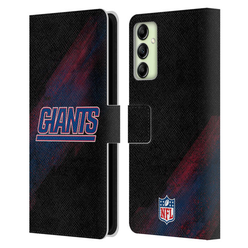 NFL New York Giants Logo Blur Leather Book Wallet Case Cover For Samsung Galaxy A14 5G