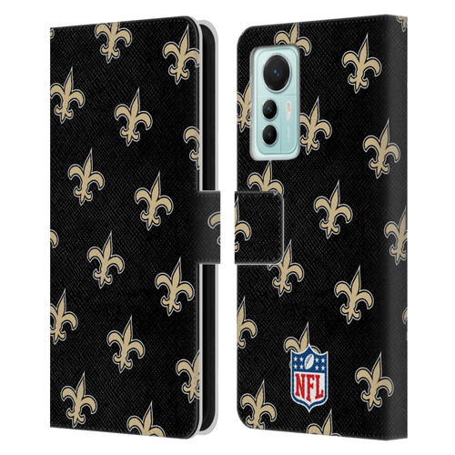 NFL New Orleans Saints Artwork Patterns Leather Book Wallet Case Cover For Xiaomi 12 Lite