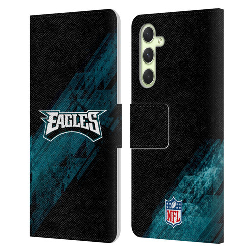 NFL Philadelphia Eagles Logo Blur Leather Book Wallet Case Cover For Samsung Galaxy A54 5G