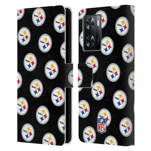 NFL Pittsburgh Steelers Artwork Patterns Leather Book Wallet Case Cover For OPPO A57s