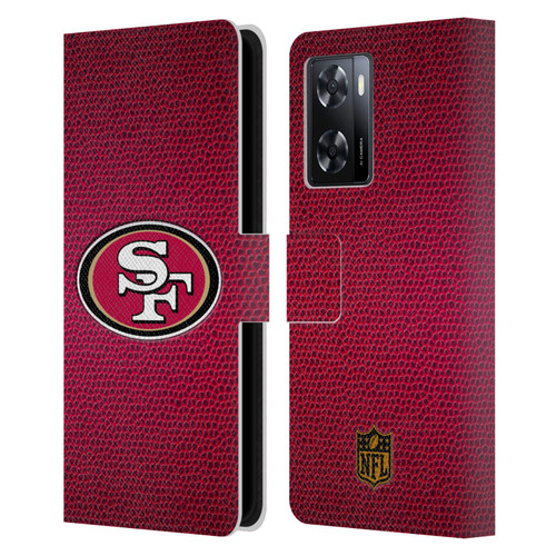NFL San Francisco 49Ers Logo Football Leather Book Wallet Case Cover For OPPO A57s