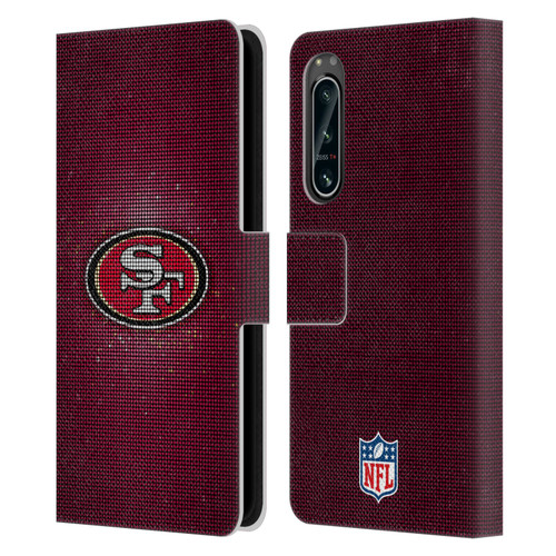 NFL San Francisco 49ers Artwork LED Leather Book Wallet Case Cover For Sony Xperia 5 IV