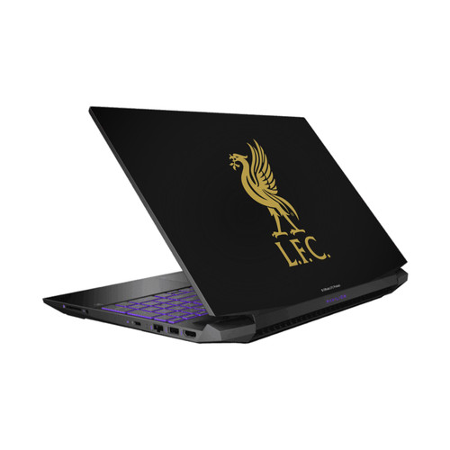 Liverpool Football Club Art Liver Bird Gold On Black Vinyl Sticker Skin Decal Cover for HP Pavilion 15.6" 15-dk0047TX