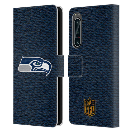 NFL Seattle Seahawks Logo Football Leather Book Wallet Case Cover For Sony Xperia 5 IV