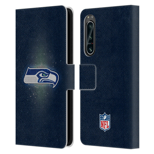 NFL Seattle Seahawks Artwork LED Leather Book Wallet Case Cover For Sony Xperia 5 IV