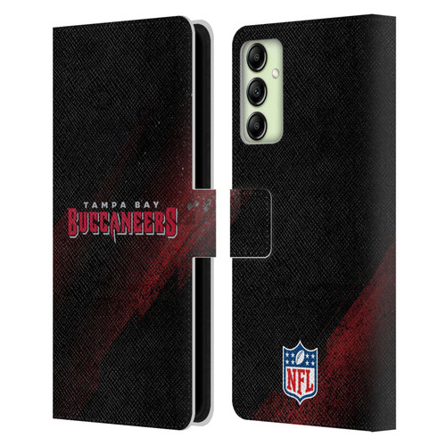 NFL Tampa Bay Buccaneers Logo Blur Leather Book Wallet Case Cover For Samsung Galaxy A14 / 5G