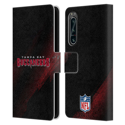 NFL Tampa Bay Buccaneers Logo Blur Leather Book Wallet Case Cover For Sony Xperia 5 IV