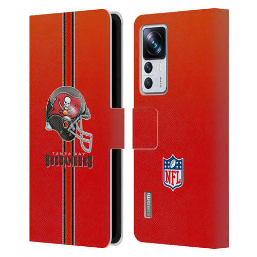 NFL Tampa Bay Buccaneers Logo Helmet Leather Book Wallet Case Cover For Xiaomi 12T Pro