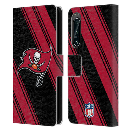 NFL Tampa Bay Buccaneers Artwork Stripes Leather Book Wallet Case Cover For Sony Xperia 5 IV