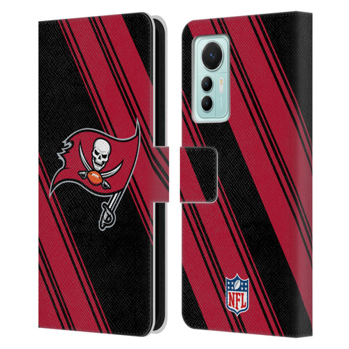 NFL Tampa Bay Buccaneers Artwork Stripes Leather Book Wallet Case Cover For Xiaomi 12 Lite