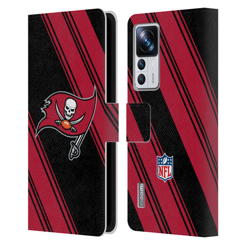 NFL Tampa Bay Buccaneers Artwork Stripes Leather Book Wallet Case Cover For Xiaomi 12T Pro