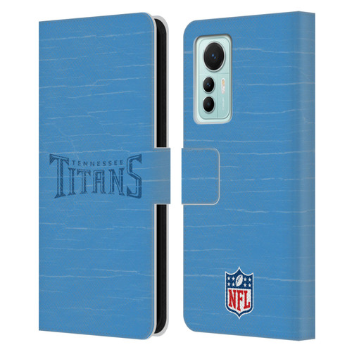 NFL Tennessee Titans Logo Distressed Look Leather Book Wallet Case Cover For Xiaomi 12 Lite
