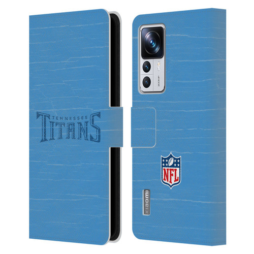 NFL Tennessee Titans Logo Distressed Look Leather Book Wallet Case Cover For Xiaomi 12T Pro