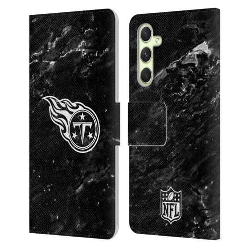 NFL Tennessee Titans Artwork Marble Leather Book Wallet Case Cover For Samsung Galaxy A54 5G