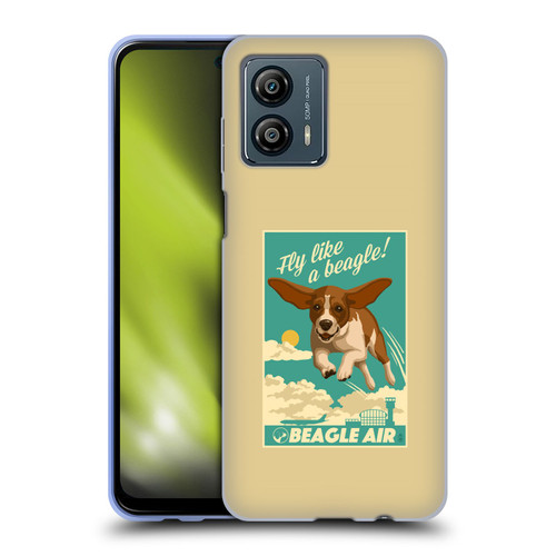 Lantern Press Dog Collection Fly Like A Beagle Soft Gel Case for Motorola Moto G53 5G