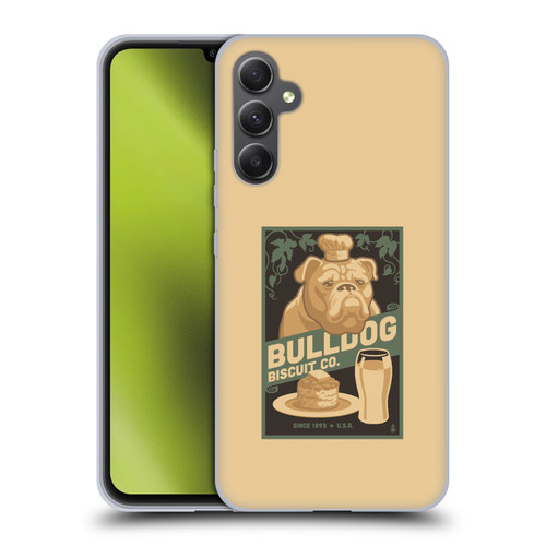 Lantern Press Dog Collection Bulldog Soft Gel Case for Samsung Galaxy A34 5G