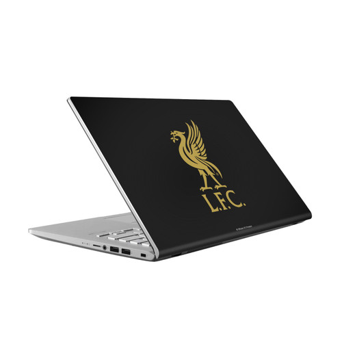 Liverpool Football Club Art Liver Bird Gold On Black Vinyl Sticker Skin Decal Cover for Asus Vivobook 14 X409FA-EK555T