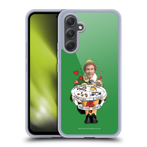 Elf Movie Graphics 2 Buddy Food Groups Soft Gel Case for Samsung Galaxy A54 5G