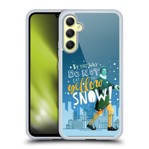 Elf Movie Graphics 2 Yellow Snow Soft Gel Case for Samsung Galaxy A34 5G