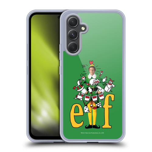 Elf Movie Graphics 2 Doodles Soft Gel Case for Samsung Galaxy A54 5G