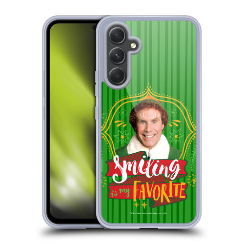 Elf Movie Graphics 2 Smiling Is My favorite Soft Gel Case for Samsung Galaxy A54 5G