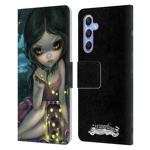 Strangeling Art Fireflies in Summer Leather Book Wallet Case Cover For Samsung Galaxy A34 5G