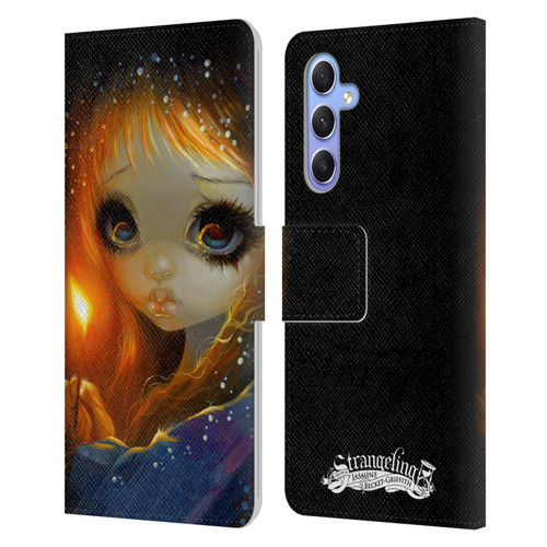 Strangeling Art The Little Match Girl Leather Book Wallet Case Cover For Samsung Galaxy A34 5G
