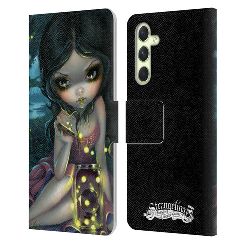 Strangeling Art Fireflies in Summer Leather Book Wallet Case Cover For Samsung Galaxy A54 5G