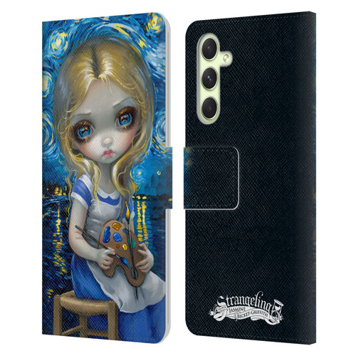 Strangeling Art Impressionist Night Leather Book Wallet Case Cover For Samsung Galaxy A54 5G