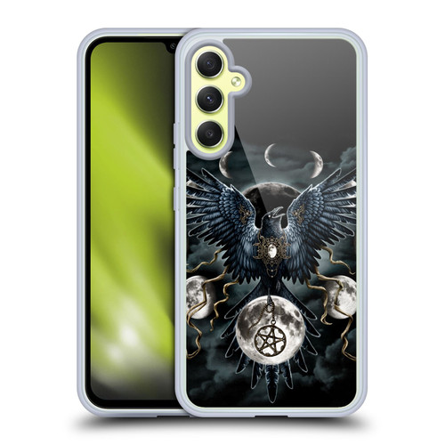 Sarah Richter Animals Gothic Black Raven Soft Gel Case for Samsung Galaxy A34 5G