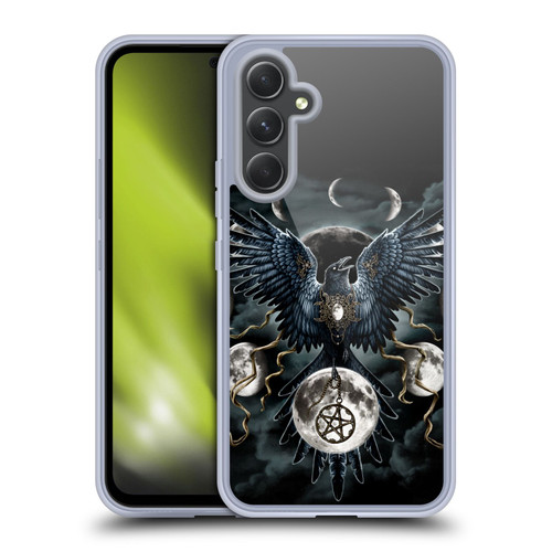 Sarah Richter Animals Gothic Black Raven Soft Gel Case for Samsung Galaxy A54 5G