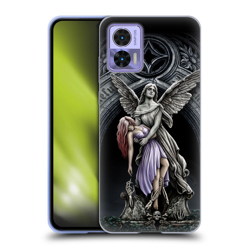 Sarah Richter Gothic Stone Angel With Skull Soft Gel Case for Motorola Edge 30 Neo 5G