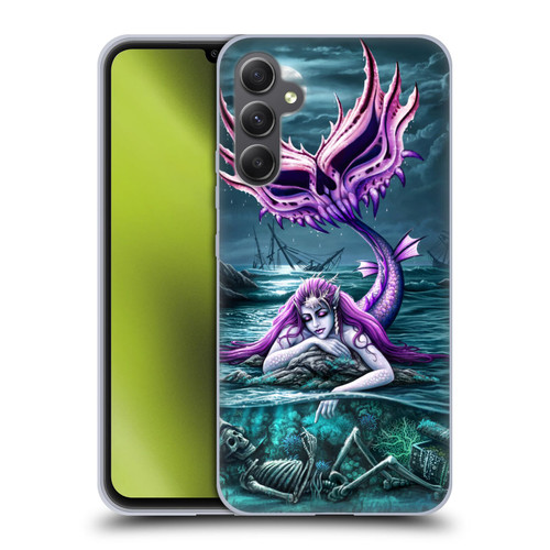 Sarah Richter Gothic Mermaid With Skeleton Pirate Soft Gel Case for Samsung Galaxy A34 5G