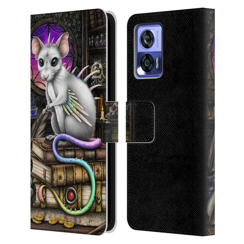 Sarah Richter Animals Alchemy Magic Rat Leather Book Wallet Case Cover For Motorola Edge 30 Neo 5G