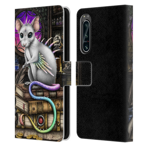 Sarah Richter Animals Alchemy Magic Rat Leather Book Wallet Case Cover For Sony Xperia 5 IV