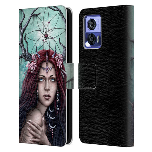 Sarah Richter Fantasy Fairy Girl Leather Book Wallet Case Cover For Motorola Edge 30 Neo 5G