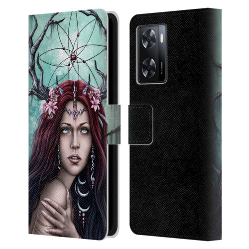 Sarah Richter Fantasy Fairy Girl Leather Book Wallet Case Cover For OPPO A57s