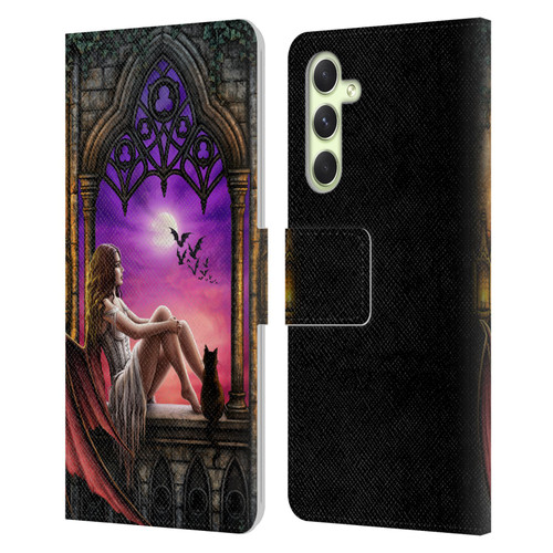 Sarah Richter Fantasy Demon Vampire Girl Leather Book Wallet Case Cover For Samsung Galaxy A54 5G