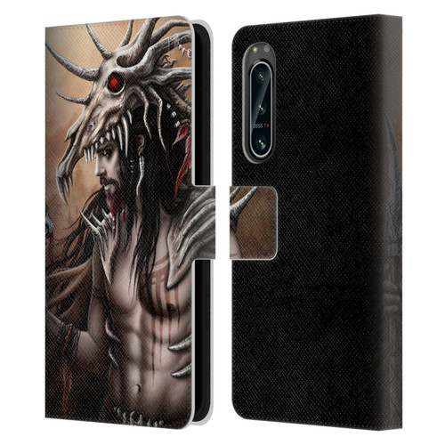 Sarah Richter Gothic Mermaid With Skeleton Pirate Leather Book Wallet Case Cover For Sony Xperia 5 IV