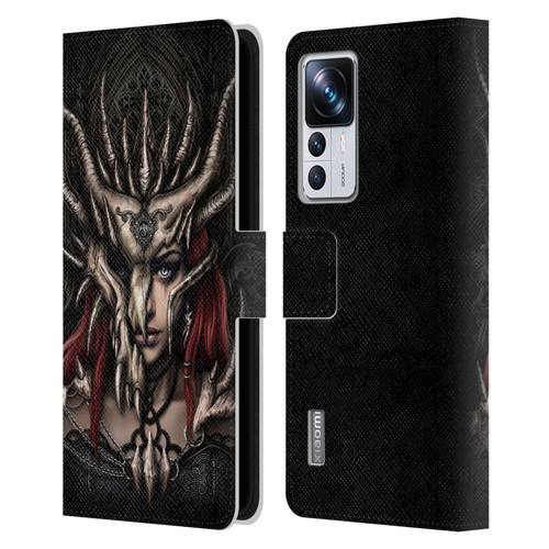 Sarah Richter Gothic Warrior Girl Leather Book Wallet Case Cover For Xiaomi 12T Pro
