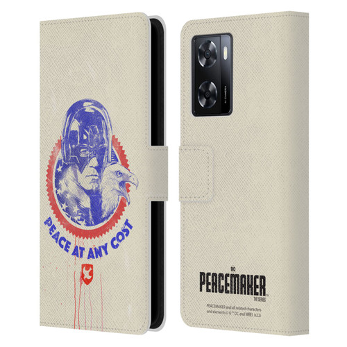 Peacemaker: Television Series Graphics Christopher Smith & Eagly Leather Book Wallet Case Cover For OPPO A57s