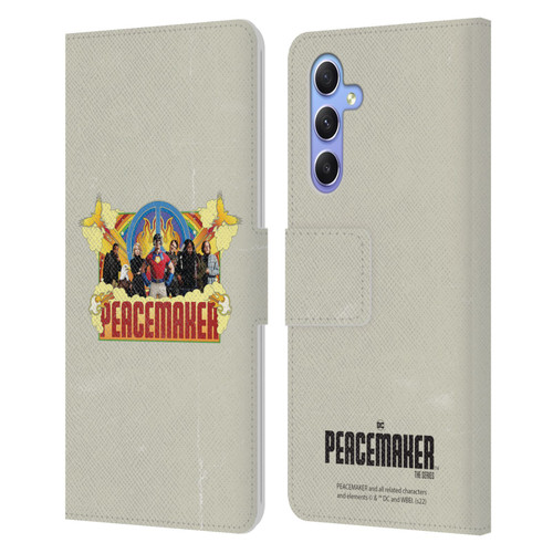 Peacemaker: Television Series Graphics Group Leather Book Wallet Case Cover For Samsung Galaxy A34 5G