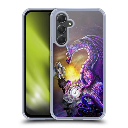 Rose Khan Dragons Purple Time Soft Gel Case for Samsung Galaxy A54 5G