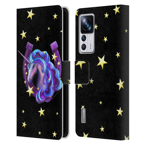 Rose Khan Unicorn Horseshoe Stars Leather Book Wallet Case Cover For Xiaomi 12T Pro