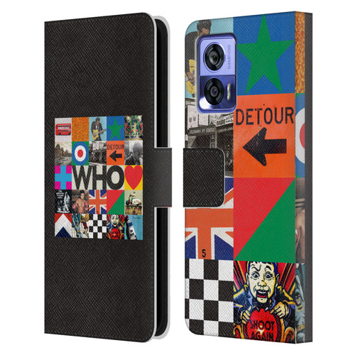 The Who 2019 Album Square Collage Leather Book Wallet Case Cover For Motorola Edge 30 Neo 5G