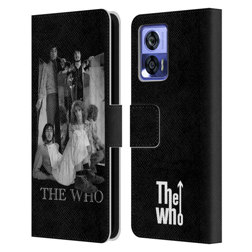 The Who Band Art Mirror Mono Distress Leather Book Wallet Case Cover For Motorola Edge 30 Neo 5G