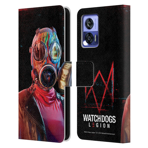 Watch Dogs Legion Key Art Lancaster Leather Book Wallet Case Cover For Motorola Edge 30 Neo 5G