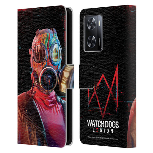 Watch Dogs Legion Key Art Lancaster Leather Book Wallet Case Cover For OPPO A57s