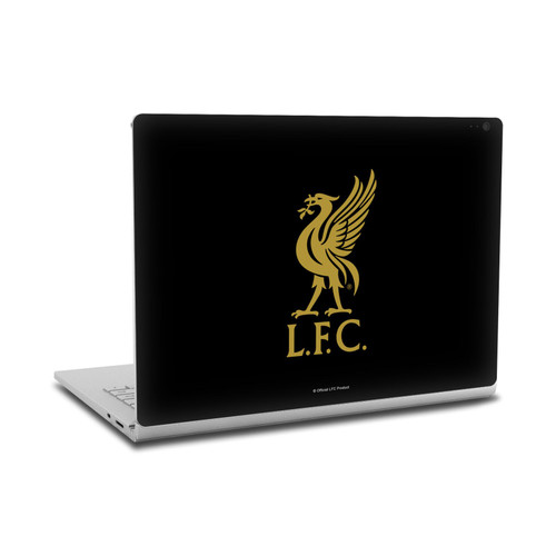 Liverpool Football Club Art Liver Bird Gold On Black Vinyl Sticker Skin Decal Cover for Microsoft Surface Book 2